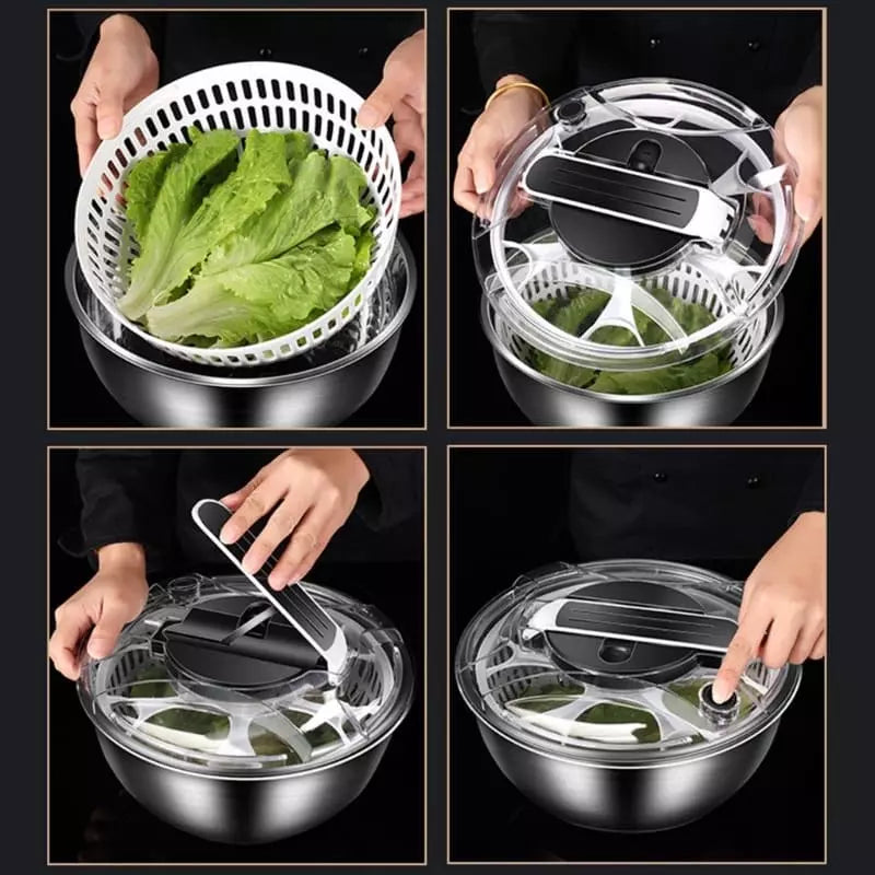 Centrifuga Secadora de Salada Bowl Inox