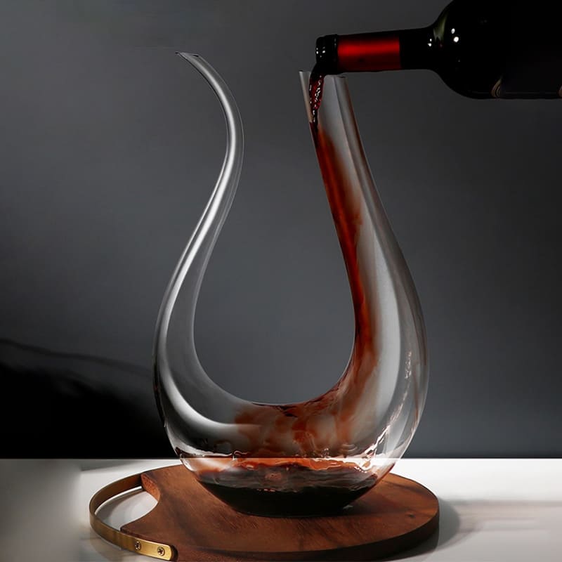 Decanter de Vinho Recipiente de Vidro Cisne Decantador