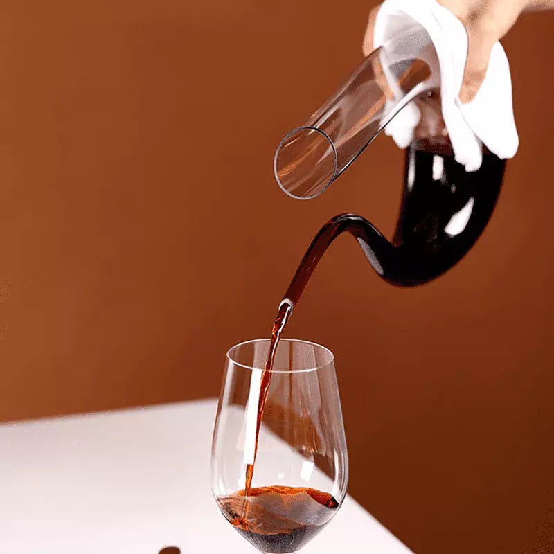 Decanter de Vinho Recipiente de Vidro Cisne Decantador