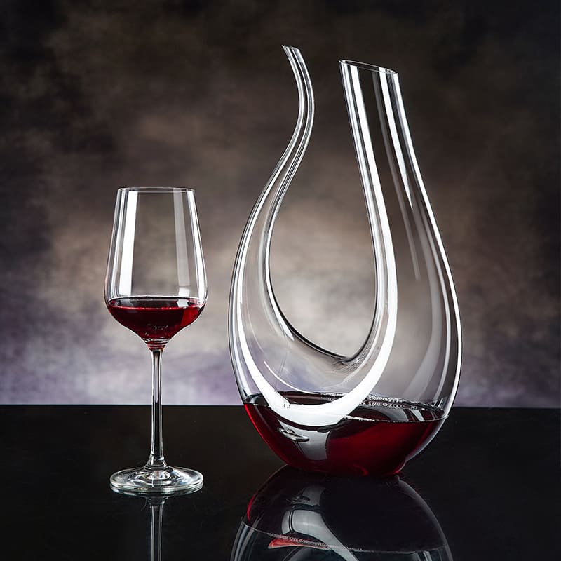 Decanter de Vinho Recipiente de Vidro Cisne Decantador