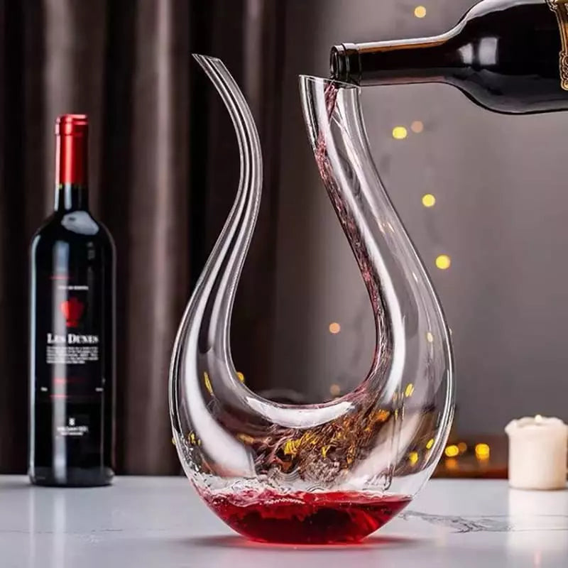 Decanter de Vinho Recipiente de Vidro Cisne Decantador