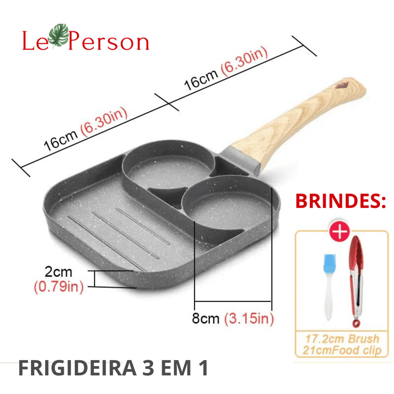 Frigideira antiaderente 4 em 1 - Nonstick + Brindes