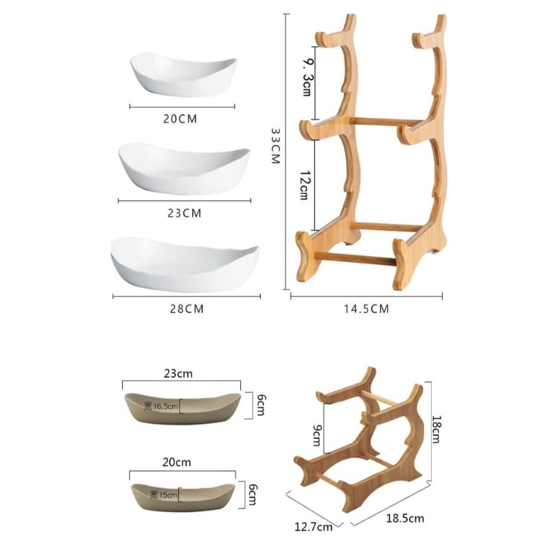 Fruteira de Mesa Cesta de Fruta Bambu