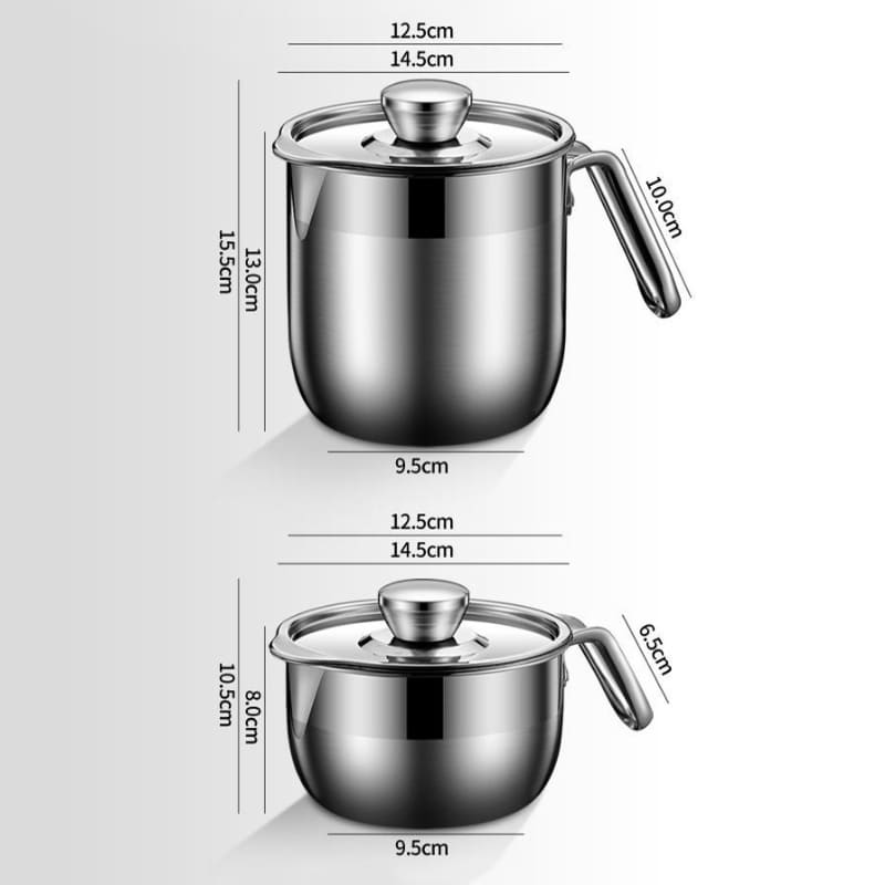 Jarra de Inox Separador de Gema com Tampa