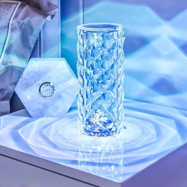 Luminária de Luxo Cristal Light 16 Cores - Sensível ao Toque + Controle Remoto