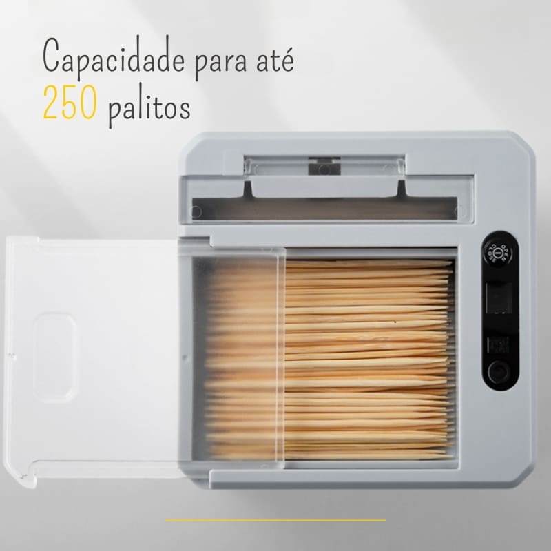 Paliteiro Automático com Sensor Porta Palito de Dentes