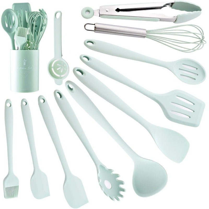 Conjunto Utensílios de Cozinha Silicone 4 a 12 Peças