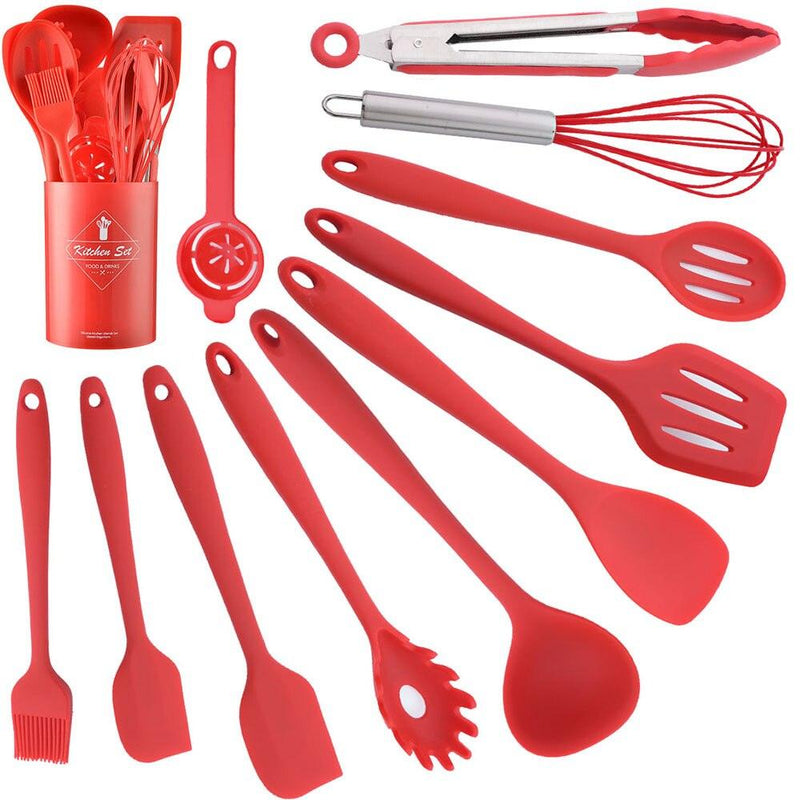 Conjunto Utensílios de Cozinha Silicone 4 a 12 Peças